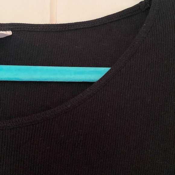 Ribbed cropped cotton tshirt - Picture 3 of 4